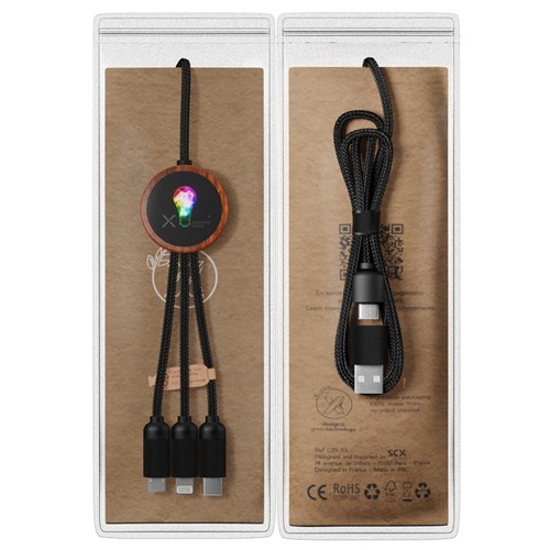 round eco cable 5-in-1 40W Bamboo FSC® 100% round eco cable 5-in-1 40W Bamboo FSC® 100%