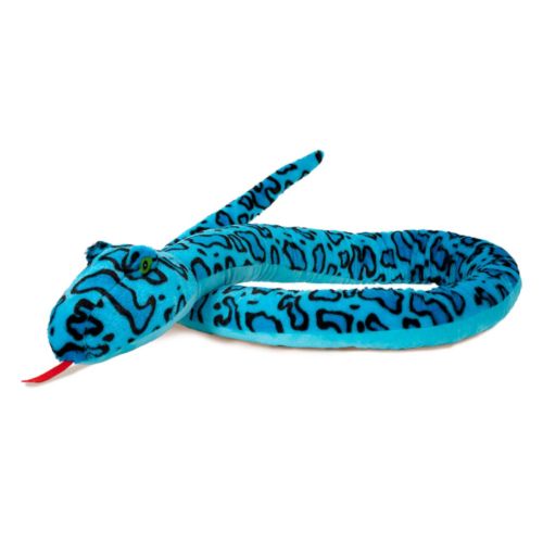 Schlangen mit Rassel und bestickten Augen, blau Schlangen mit Rassel und bestickten Augen, blau
