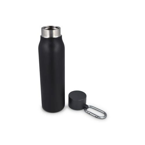 Borraccia termica con moschettone finitura opaca 600 ml