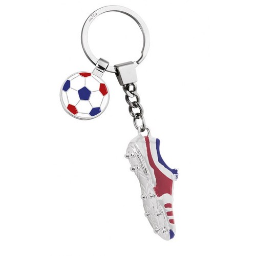 KEYCHAIN FOOTBALL BLUE WHITE RED TOKEN KEYCHAIN FOOTBALL BLUE WHITE RED TOKEN