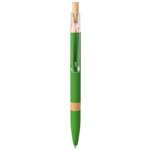 STYLO À BILLE AVEC RECHARGE BLEUE EN ALUMINIUM RECYCLÉ SOFT TOUCH ET BAMBOU STYLO À BILLE AVEC RECHARGE BLEUE EN ALUMINIUM RECYCLÉ SOFT TOUCH ET BAMBOU