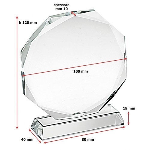 COUPE OCTOGONALE BASE SÉPARÉE 19 d.100