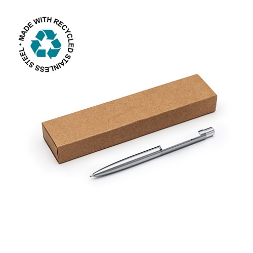 Stylo à bille en acier recyclé Campolongo