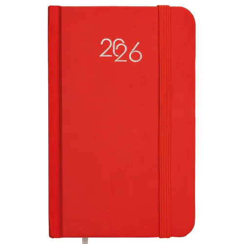 Agenda de poche hebdomadaire 2026, couverture rigide en carton laminé Agenda de poche hebdomadaire 2026, couverture rigide en carton laminé