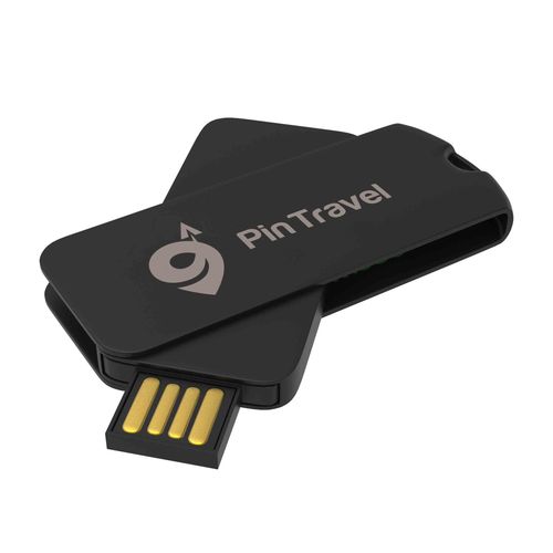 USB Stick Smart Twister Large Black, 4 GB Premium