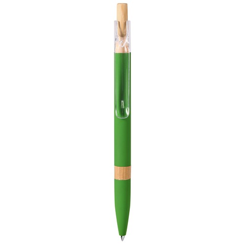 STYLO À BILLE AVEC RECHARGE BLEUE EN ALUMINIUM RECYCLÉ SOFT TOUCH ET BAMBOU STYLO À BILLE AVEC RECHARGE BLEUE EN ALUMINIUM RECYCLÉ SOFT TOUCH ET BAMBOU