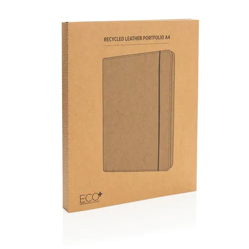 Gerecycled lederen portfolio A4 Gerecycled lederen portfolio A4
