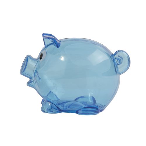 Tirelire en plastique en forme de porcelet réutilisable avec capuchon Tirelire en plastique en forme de porcelet réutilisable avec capuchon