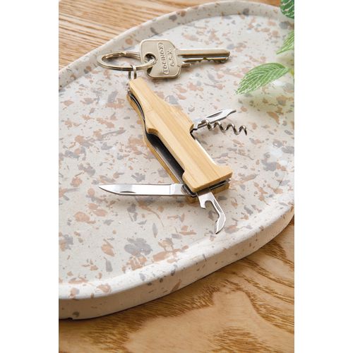 Bamboe multitool-sleutelhanger Inaya Bamboe multitool-sleutelhanger Inaya