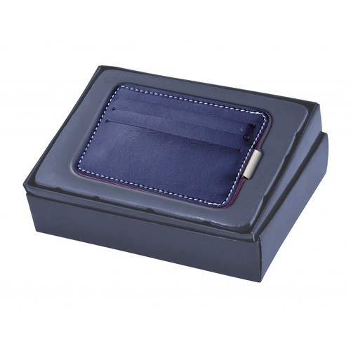 CREDIT CARD HOLDER/ MONEY CLIP BLUE