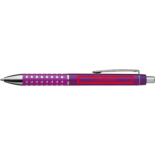 Plastic ball pen with sparkling dot grip zone Plastic ball pen with sparkling dot grip zone