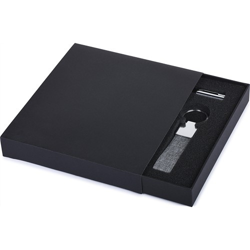 METAL AND RPET WRITING SET IN GIFT BOX