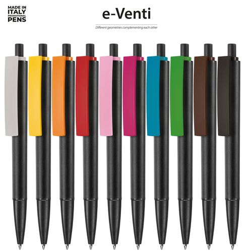 Penna a Sfera a scatto e-Venti Black