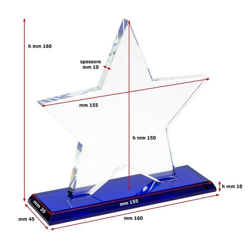 BLUE TRANSPARENT GLASS 160X160X10 MM BLUE TRANSPARENT GLASS 160X160X10 MM