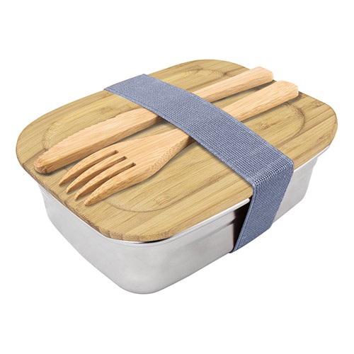 Boîte à lunch avec couverts intégrés Cubebe
