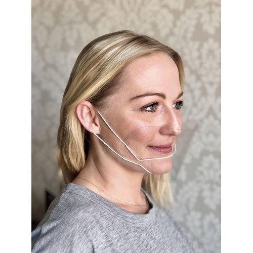 Maschera-scudo trasparente per bocca e naso ATENA