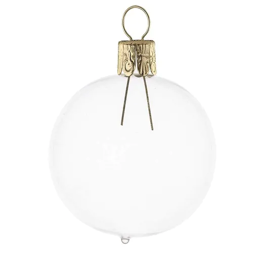 Traditional glass ball - shine-crystal clear #100