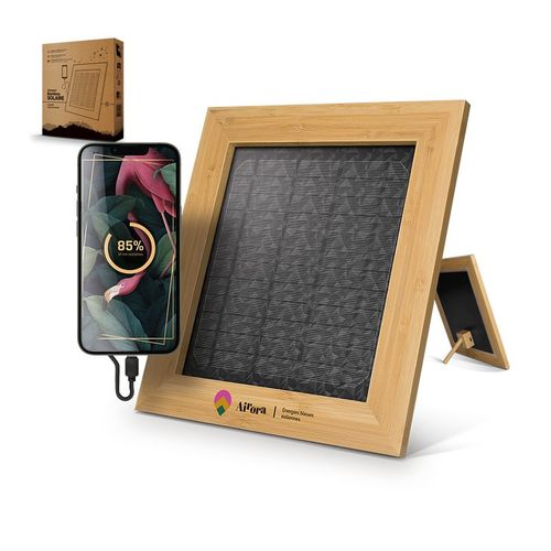 BAMBOO SOLAR FRAME WITH CHARGER