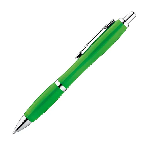 Bolígrafo plástico multicolor con clip metálico Bolígrafo plástico multicolor con clip metálico