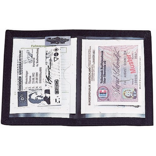 CreativDesign® Porte-cartes d'identité "Nylon2" noir