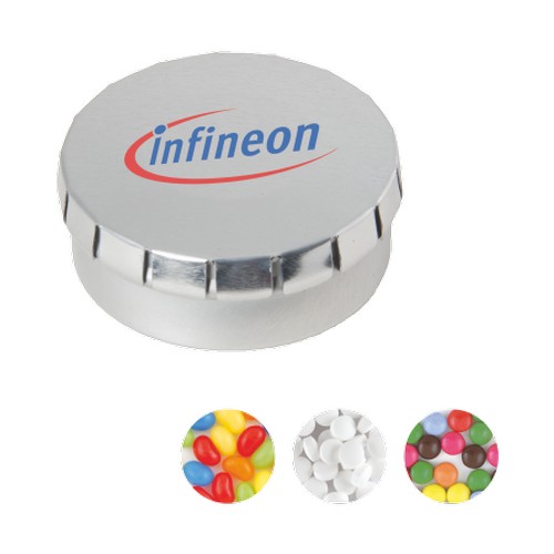 Round click tin 53 mm Round click tin 53 mm