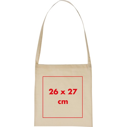 Borsa in cotone con manici lunghi XAVER