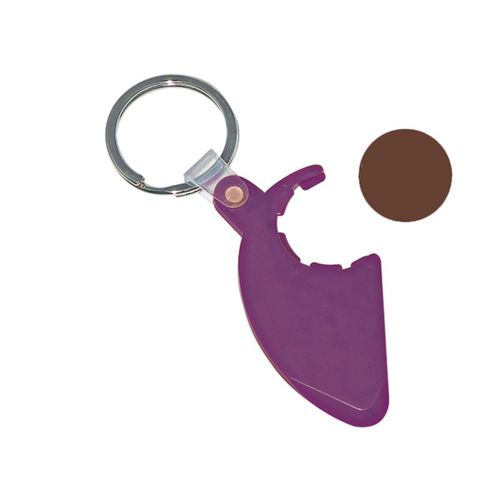 KEY-RING TOKEN HOLDER WITH SCRATCHCARD SCRAPER