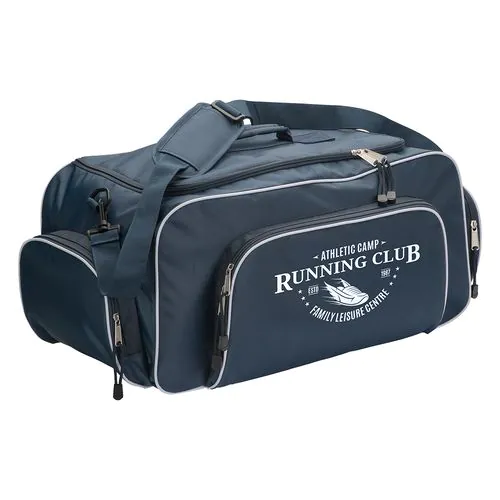 1680D polyester sports bag/backpack with adjustable shoulder strap, 2 compartments