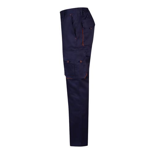 VL HYPNOS. Two-tone multi-pocket twill trousers (200g/m²), in cotton (35%) and polyester (65%)
