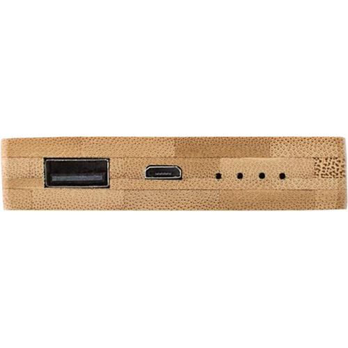 Power Bank in bamboo Ruby
