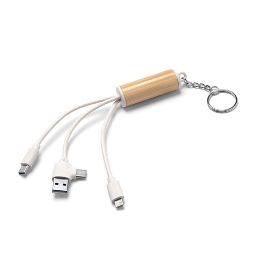 Cable de carga 5 en 1. Entrada USB y type-c. Salid Abílio