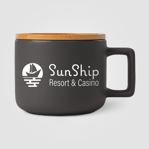 Café Virtuoso - 355 ml Ceramic Mug with Bamboo Lid