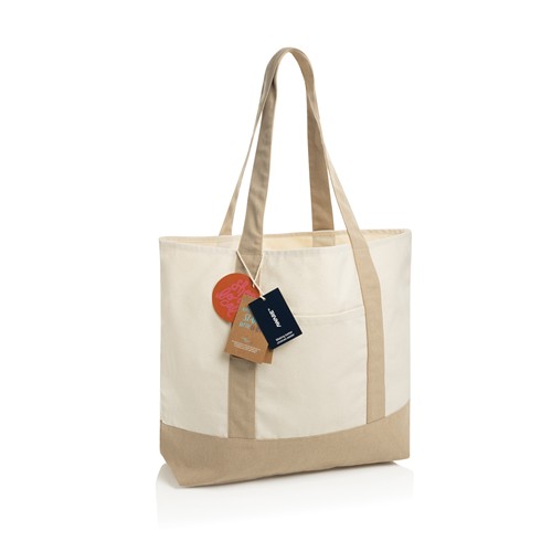 Sac cabas 350gsm en coton recyclé AWARE™ SHOP LOCAL Sac cabas 350gsm en coton recyclé AWARE™ SHOP LOCAL