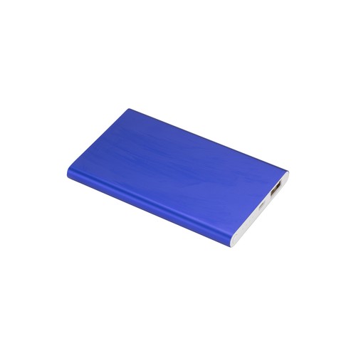 Power bank en aluminium 4000mAh. Max Output 5V-1000mA-Input 5V-1000mA