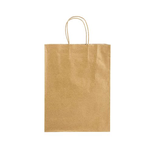 100% recycled paper 100 gr/m2, shopping bag with guesset 100% recycled paper 100 gr/m2, shopping bag with guesset