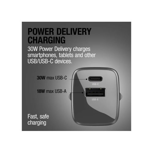 Fresh 'n Rebel 30W Fast Charger GaN USB-C & USB-A Fresh 'n Rebel 30W Fast Charger GaN USB-C & USB-A