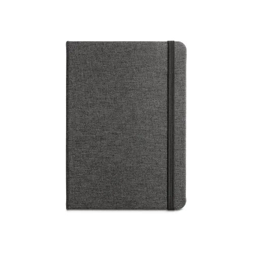 BOYD. A5 notebook in recycled polyester (100% rPET) with lined sheets