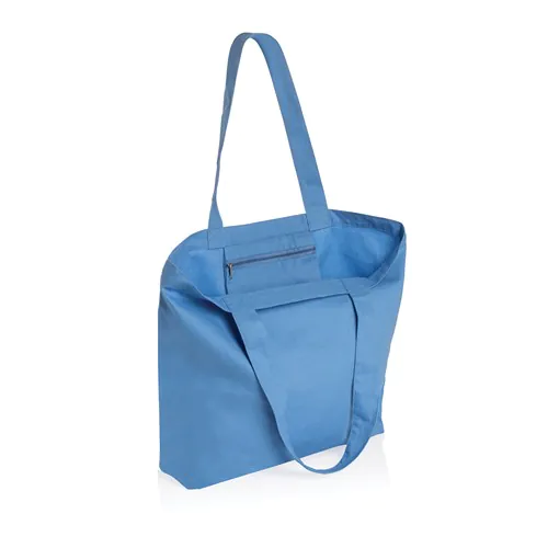 Impact Aware™ recycled canvas shopper met vakje 240gsm Impact Aware™ recycled canvas shopper met vakje 240gsm