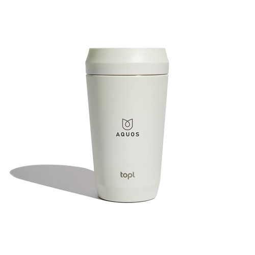 Mug 354 ml avec couvercle 360 en acier recyclé Topl Mug 354 ml avec couvercle 360 en acier recyclé Topl