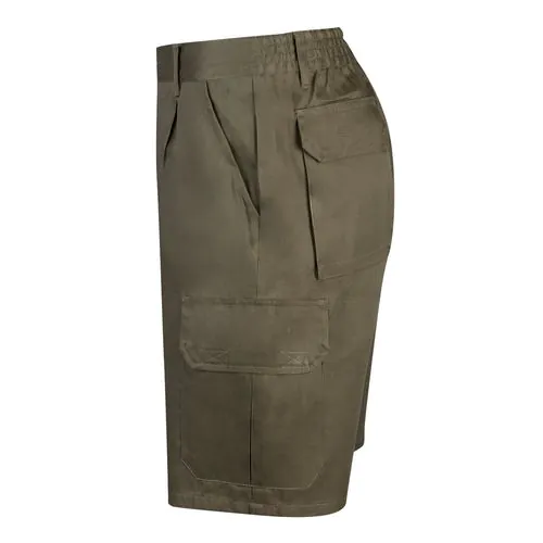 VL CHIONE. Bermuda sergé, multipoches (200g/m²), en coton (35%) et polyester (65%)