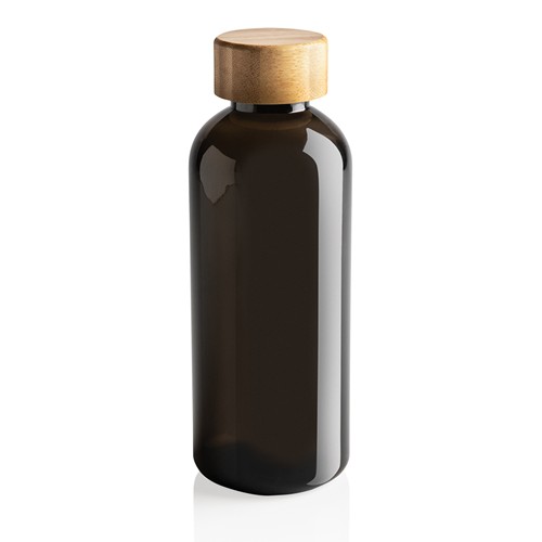 Bouteille 600ml en rPET RCS avec couvercle en bambou Bouteille 600ml en rPET RCS avec couvercle en bambou
