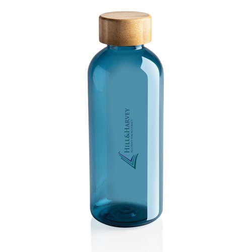 Bouteille 600ml en rPET RCS avec couvercle en bambou Bouteille 600ml en rPET RCS avec couvercle en bambou
