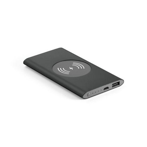 CASSINI. Power bank 4.000 mAh with 5W wireless charger in recycled aluminium (100% rAL) CASSINI. Power bank 4.000 mAh with 5W wireless charger in recycled aluminium (100% rAL)