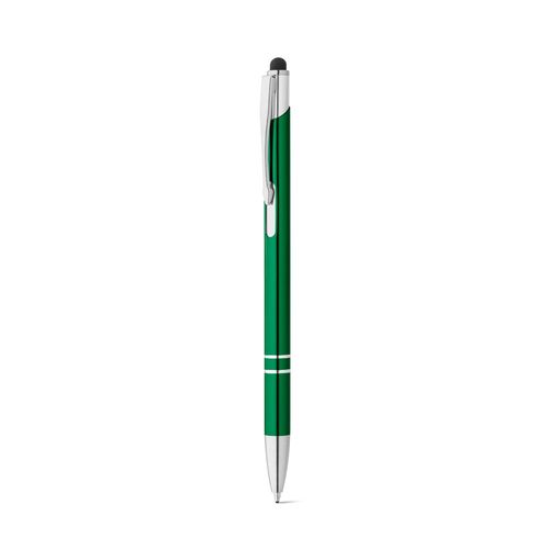 GALBA. Penna a sfera in alluminio con punta touch e clip