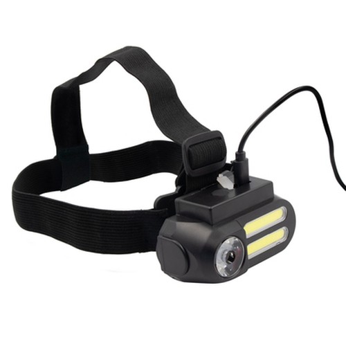 Head torch with LED and COB light | Chad Head torch with LED and COB light | Chad