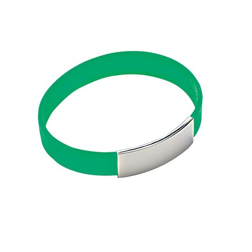 BRACELET FOR MAN GREEN SILICONE