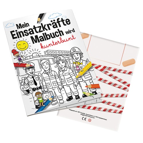 Colouring book / set A6 - Emergency services - Colouring book neutral Colouring book / set A6 - Emergency services - Colouring book neutral