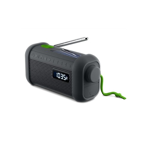 MH-08 | Muse radio bluetooth speaker with solar and wind-up mechanism