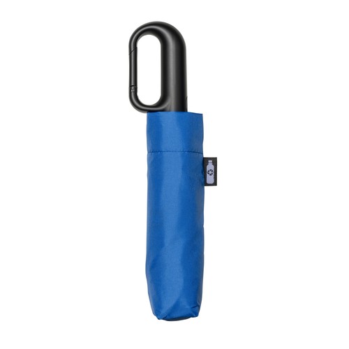 Automatic R-PET umbrella with carabiner handle Automatic R-PET umbrella with carabiner handle