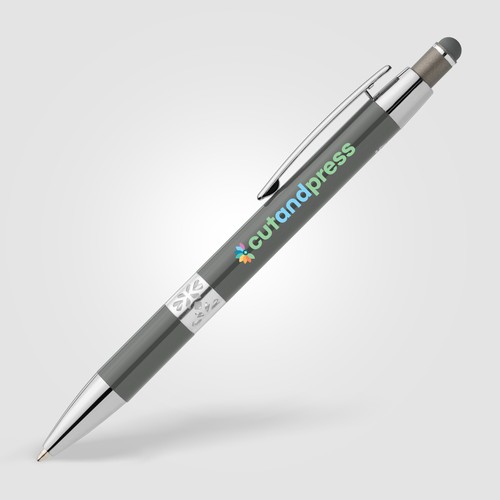 Adorn Recycled Aluminium Chrome Trim Stylus Pen